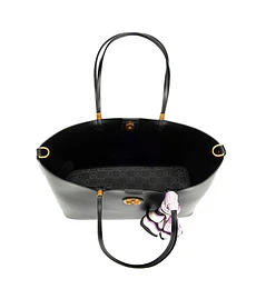 Bolsa Cloe Med Tote Doble Función Con Mascada Color Negro