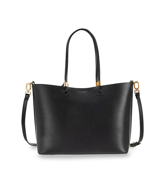 Bolsa Cloe Med Tote Doble Función Con Mascada Color Negro
