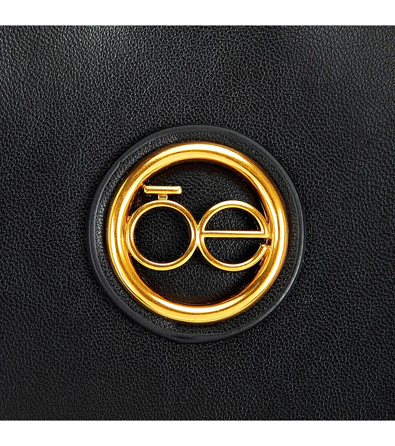 Bolsa Cloe Med Tote Doble Función Con Mascada Color Negro