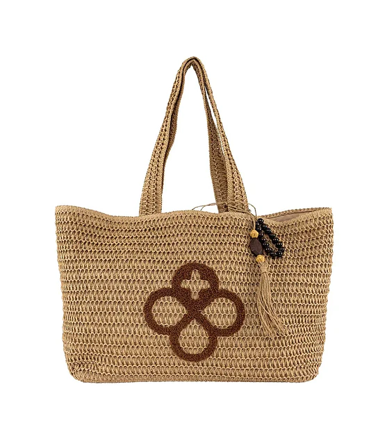 Bolso tote bag Jaime Ibiza café para dama ji 2945