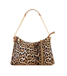 BOLSO SATCHEL JAIME IBIZA JI 3025 Café Leopardo 