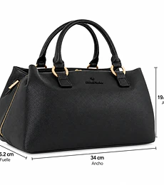 Jaime Ibiza Bolsa Satchel Color Negro JI2488