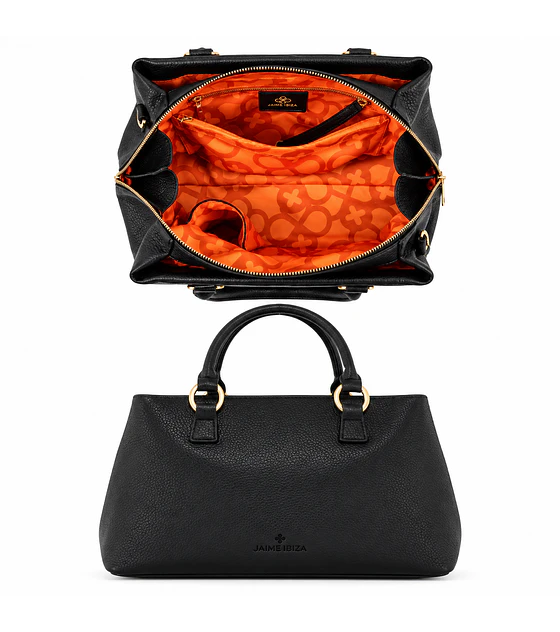 Jaime Ibiza Bolsa Satchel Color Negro JI2488