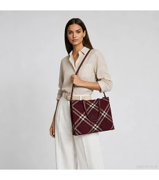 Bolsa Cloe Tote Maxi Bordado Color Tinto