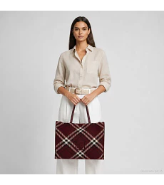 Bolsa Cloe Tote Maxi Bordado Color Tinto