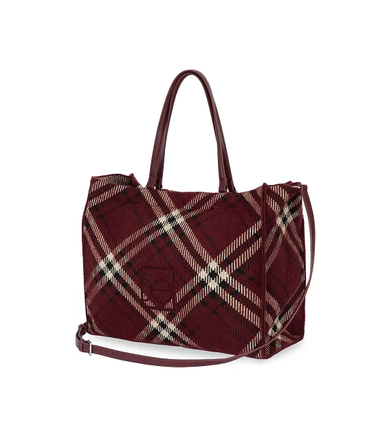 Bolsa Cloe Tote Maxi Bordado Color Tinto