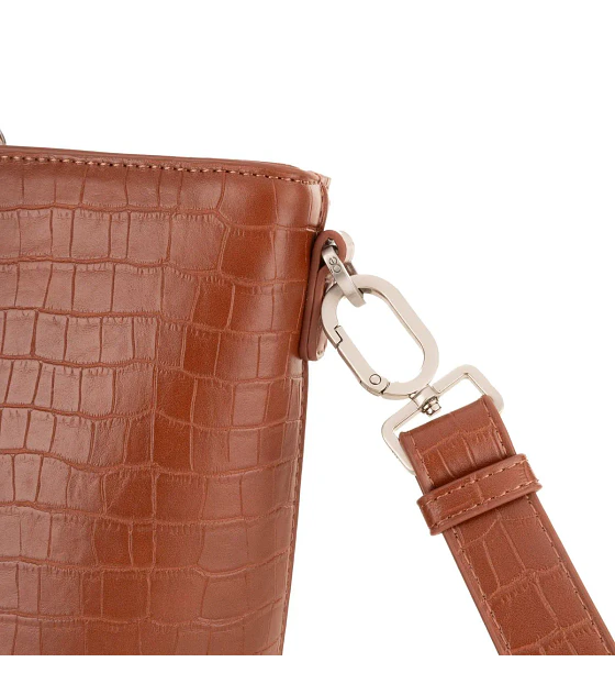 Bolsa Cloe Tote Grande Con Mascada Color Tan