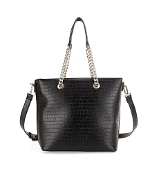 Bolsa Cloe Tote Grande Con Mascada Color Negro