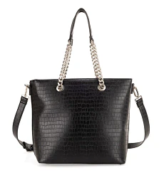 Bolsa Cloe Tote Grande Con Mascada Color Negro