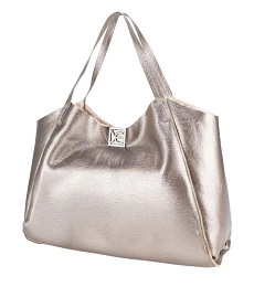 Bolsa Cloe Tote Grande Con Pouch Color Inox