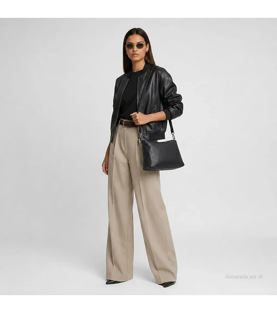 Bolsa Cloe Tote Grande Con Pouch Color Negro