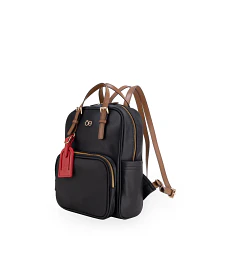 Mochila Mediana CloeTag Desprendible Color Negro