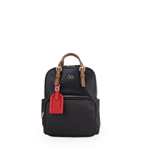 Mochila Mediana CloeTag Desprendible Color Negro