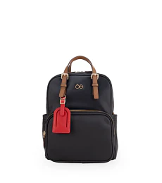Mochila Mediana CloeTag Desprendible Color Negro