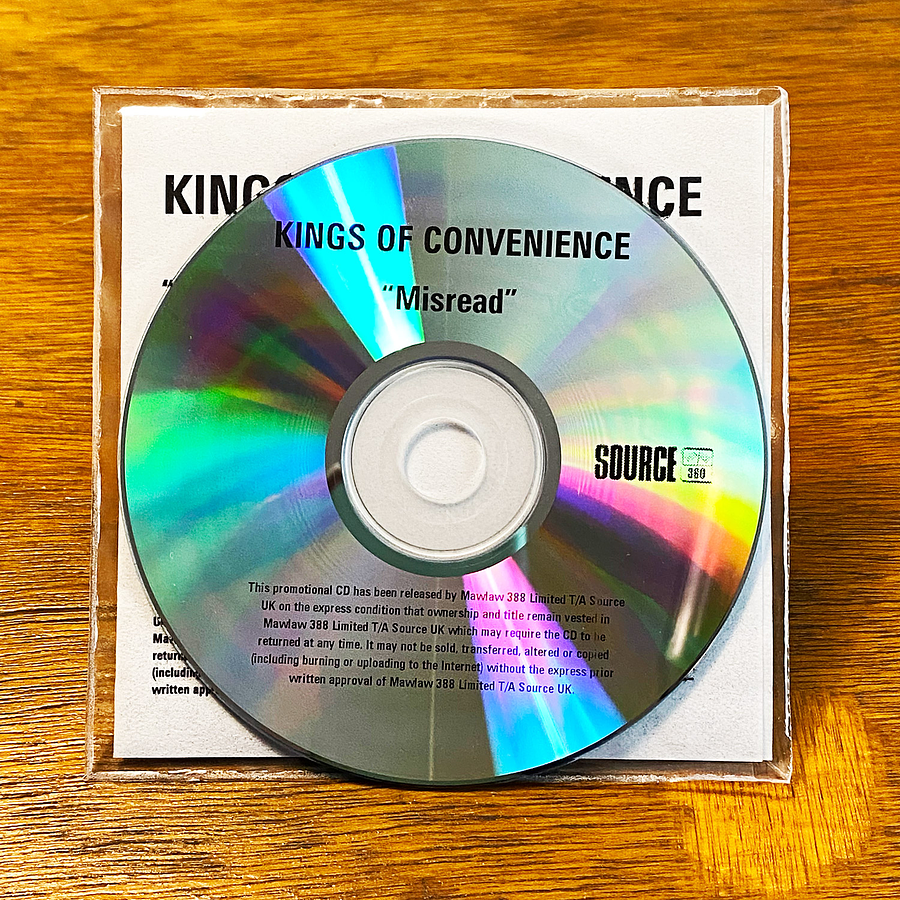 Kings Of Convenience - Misread (CDR promo) 3