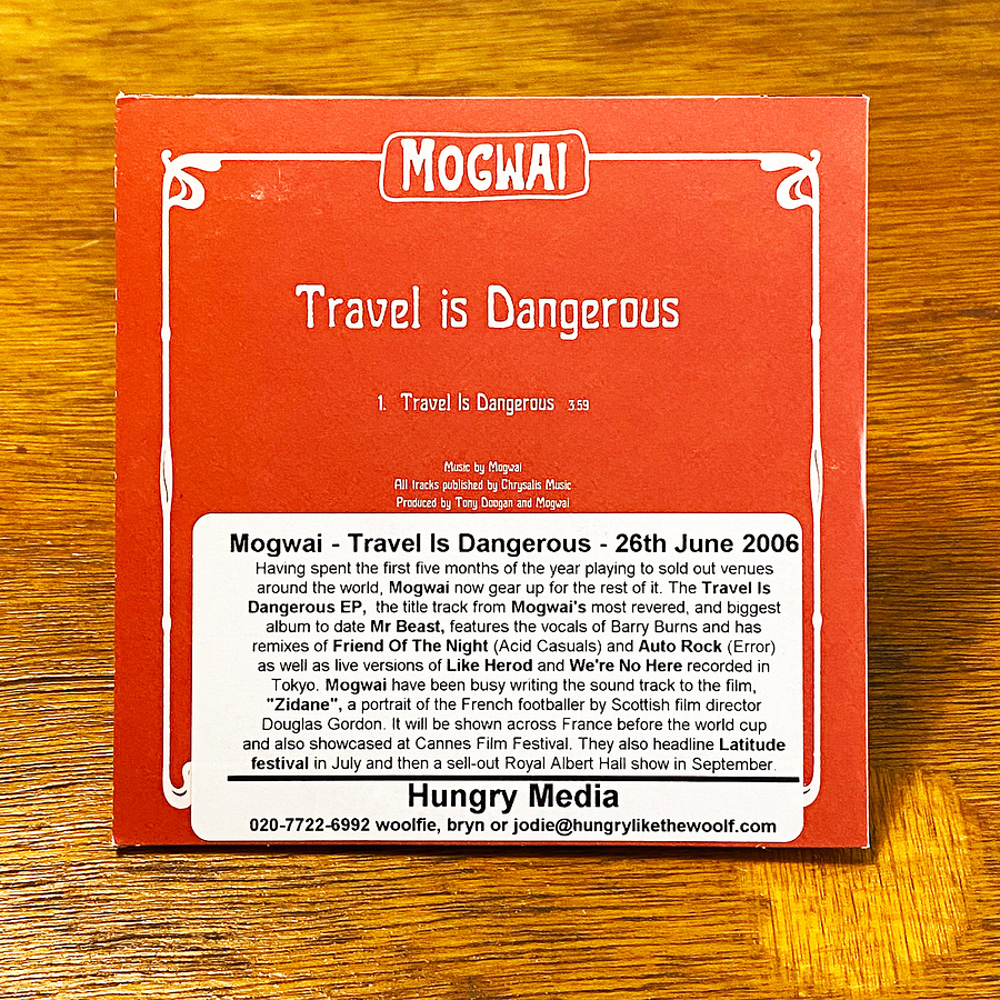 Mogwai - Travel Is Dangerous 3