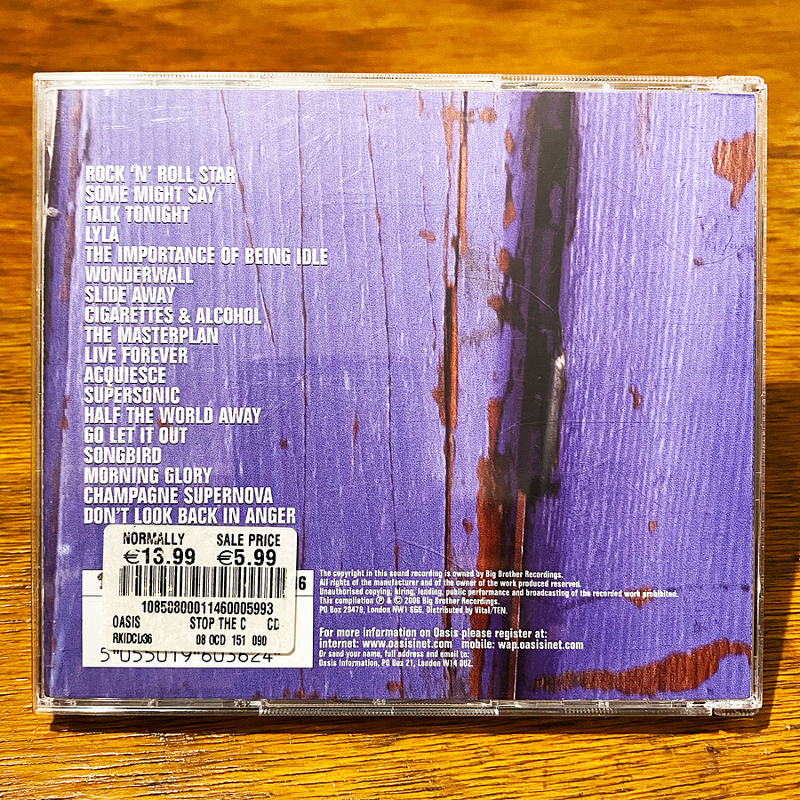 Oasis - Stop The Clocks (2CD) 2