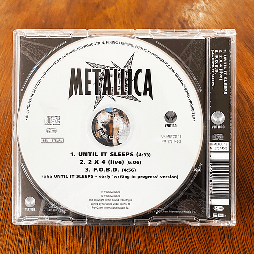 Metallica - Until it Sleeps (CD1)
