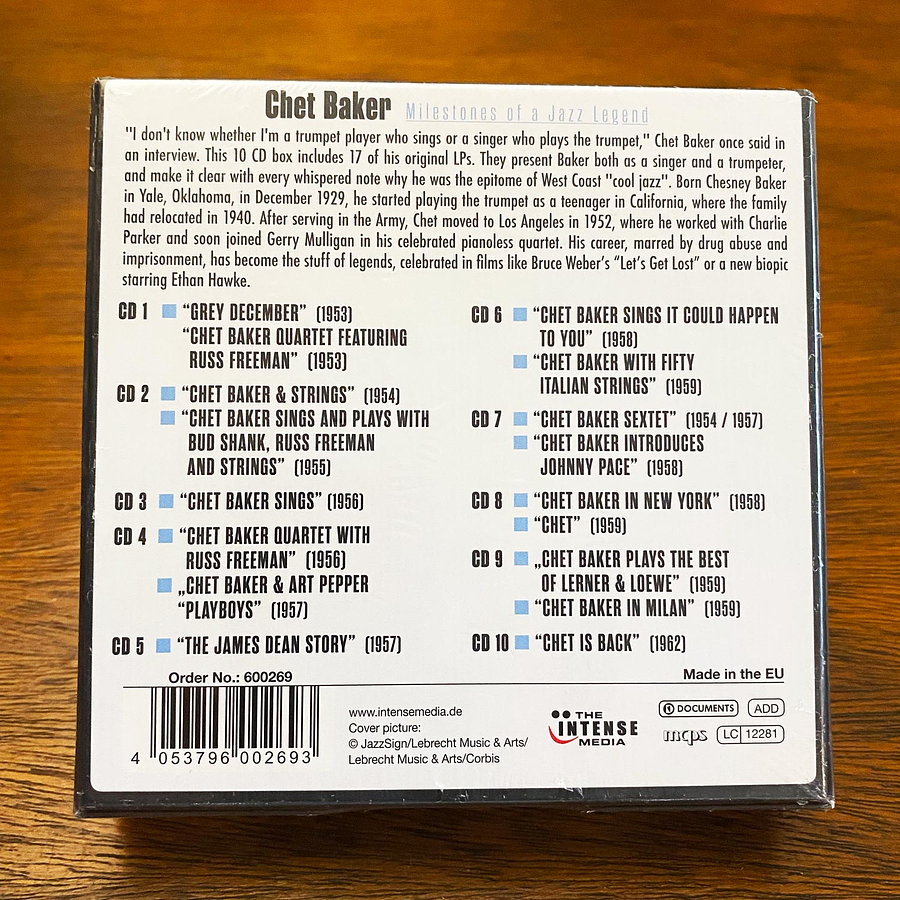 Chet Baker - Milestones Of A Jazz Legend (10 CD) 2