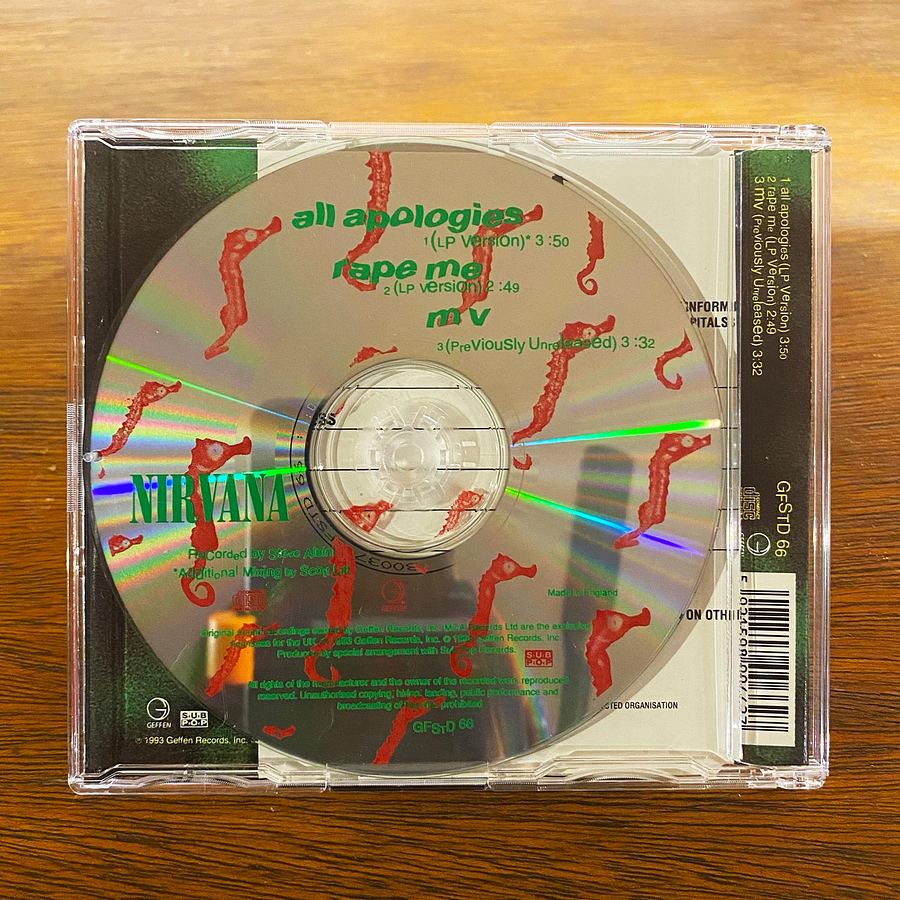 Nirvana - All Apologies / Rape Me 2