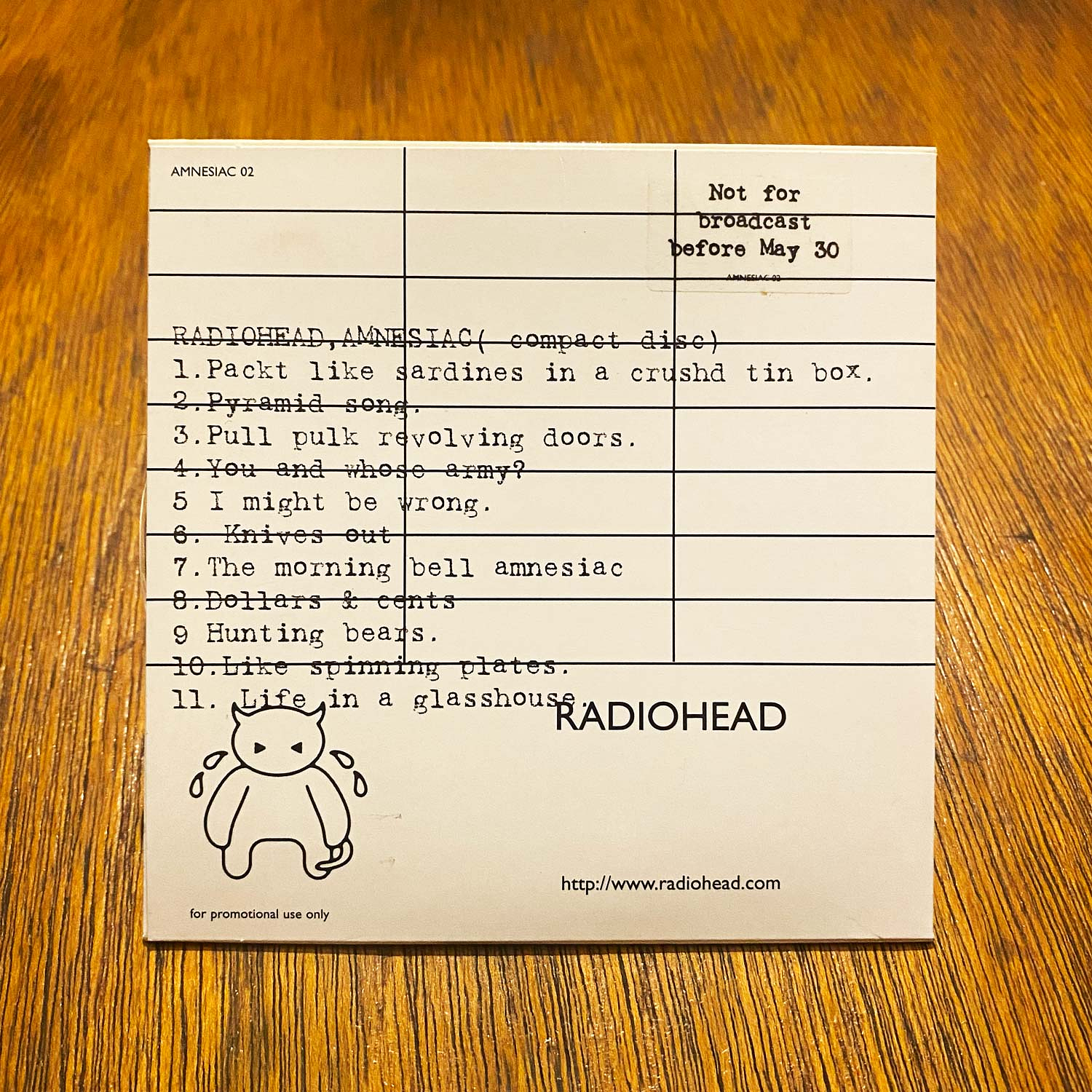 Radiohead - Amnesiac (Promotional) 2