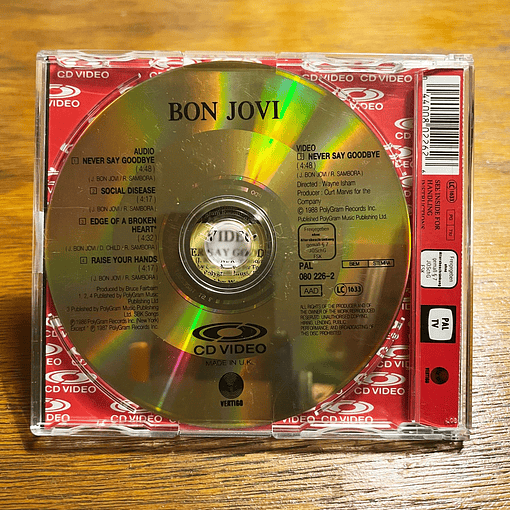 Bon Jovi - Never Say Goodbye (CDV, 5