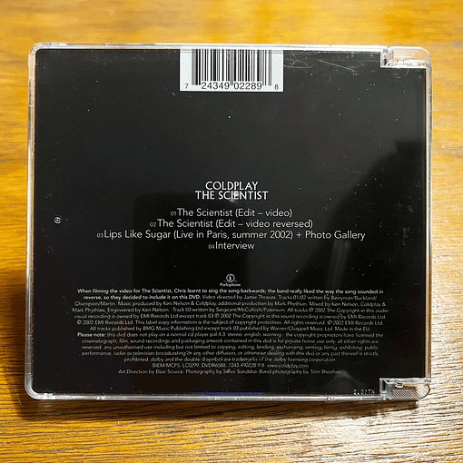 Coldplay - The Scientist (DVD-V, Single, PAL)