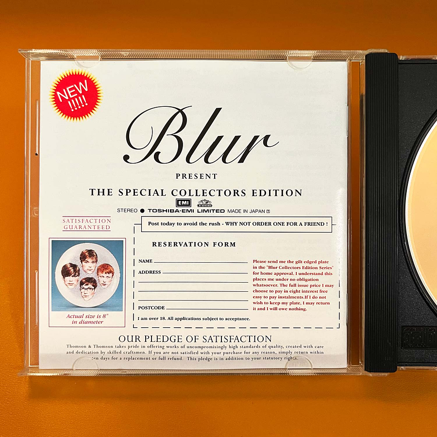 Blur The Special Collectors Edition Japonés 