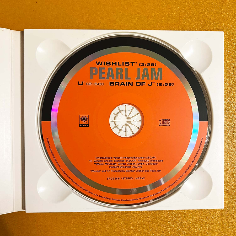 Pearl Jam - Wishlist - Single Japonés (Con obi) 4