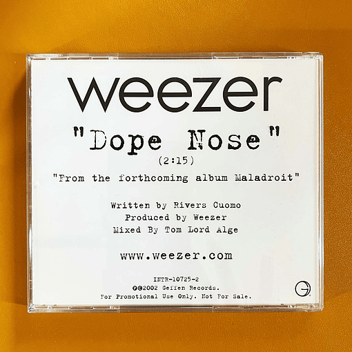 Weezer - Dope Nose