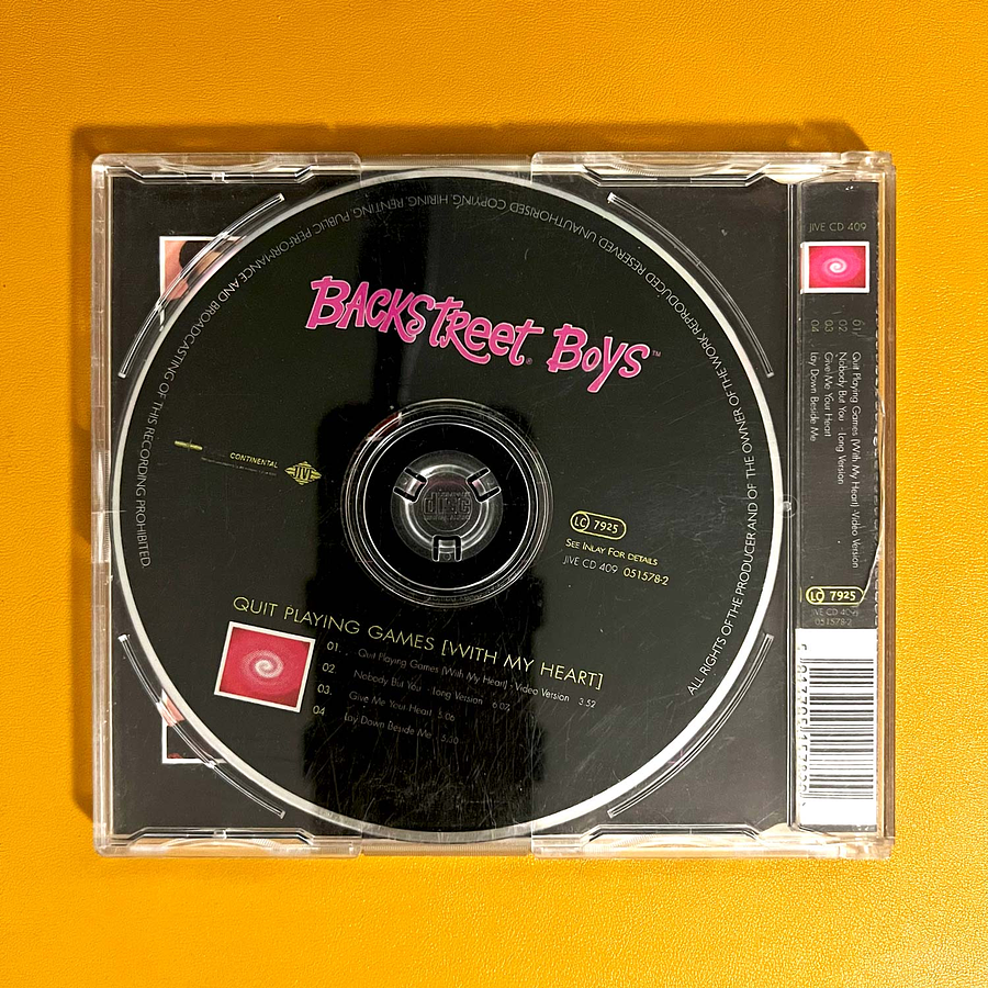 Backstreet Boys - Quit Playing Games [With My Heart] (CD1) 2