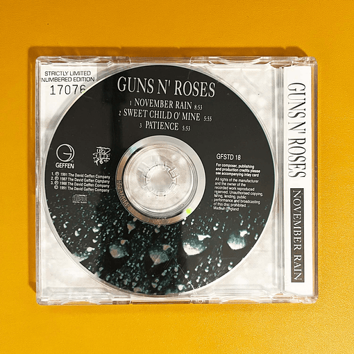 Guns N' Roses - November Rain (Ltd, Num)