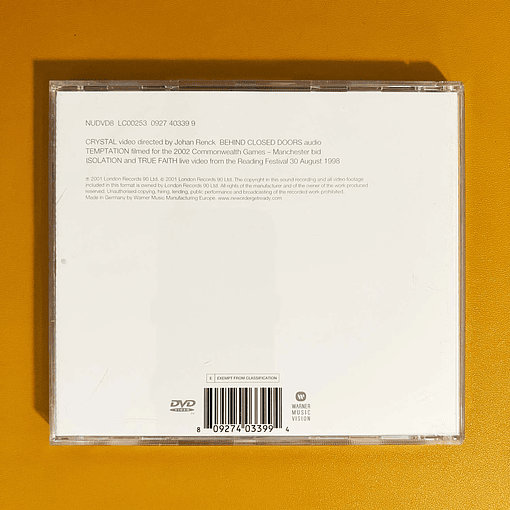 New Order - Crystal (DVD-V, Single)