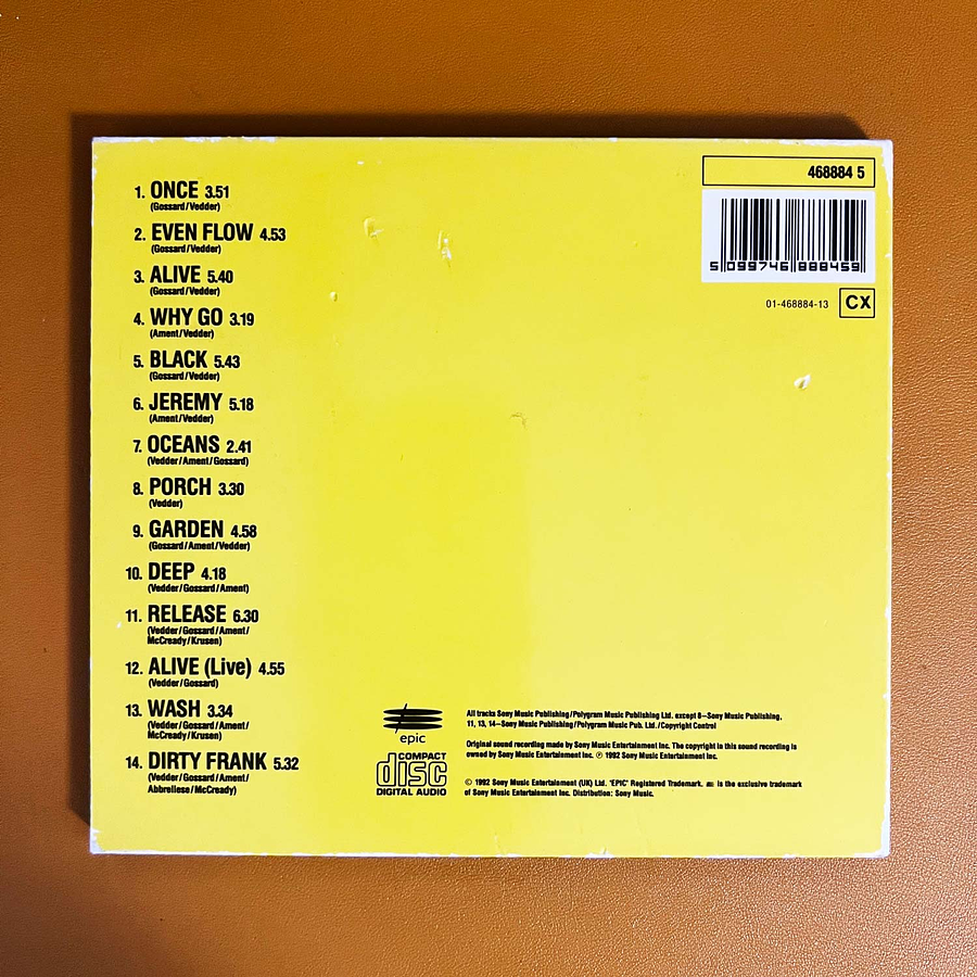 Pearl Jam - Ten (Album, Ltd) 2