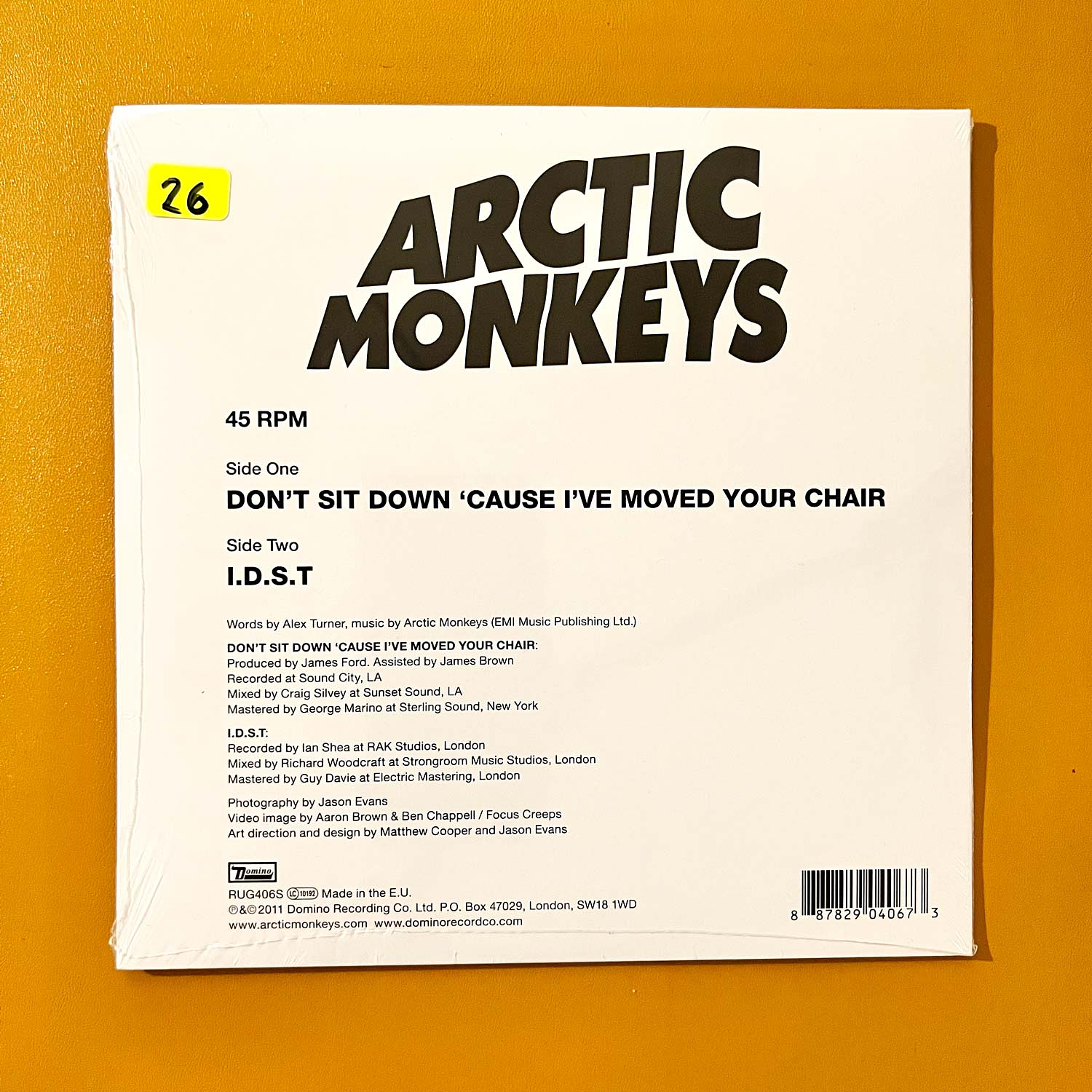 Arctic Monkeys - Don't Sit Down 'Cause I've Moved Your Chair (7