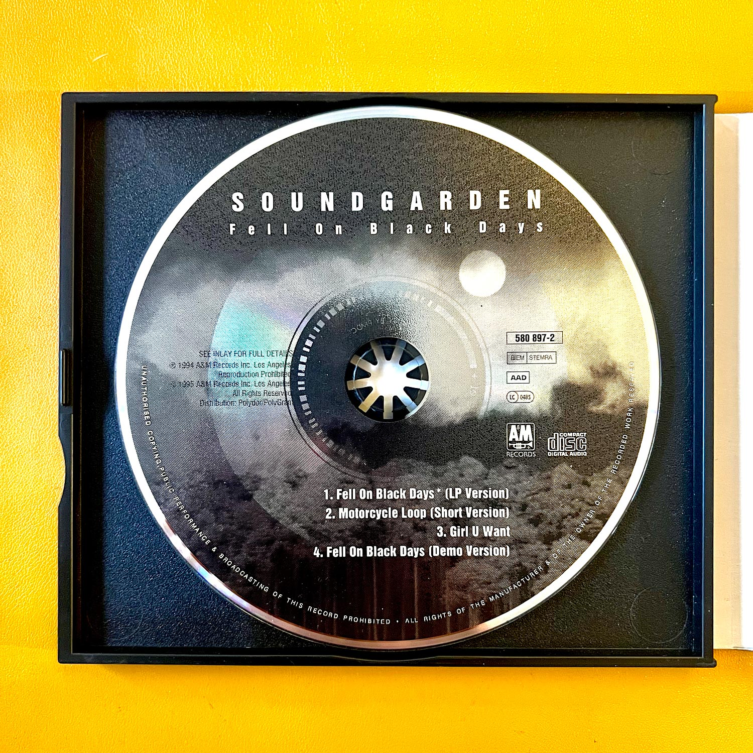 Soundgarden - Fell On Black Days (CD, Single, Doble) 4