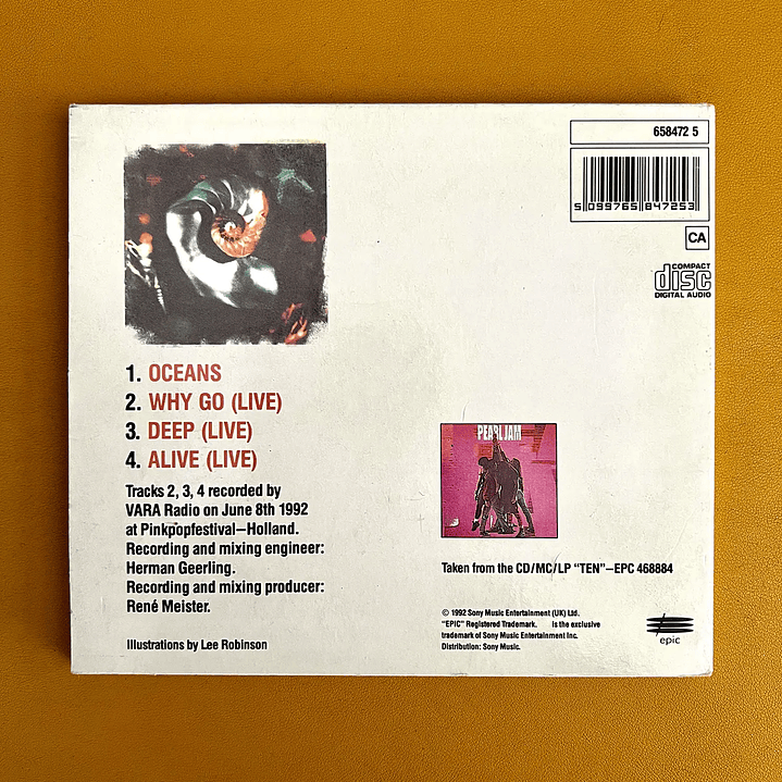 Pearl Jam - Oceans Digipak 2
