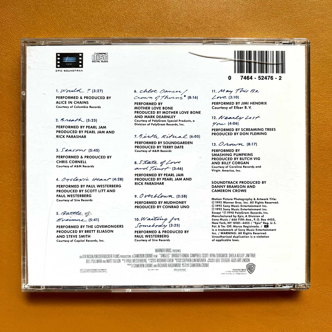 Various - Singles (Original Motion Picture Soundtrack)  2