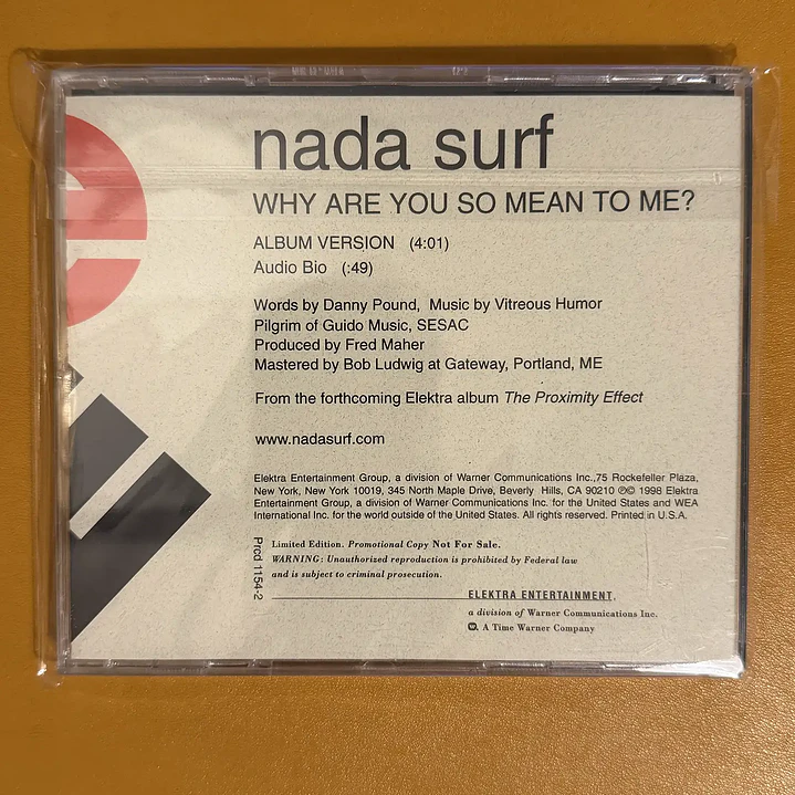 Nada Surf - Why Are You So Mean To Me? 2