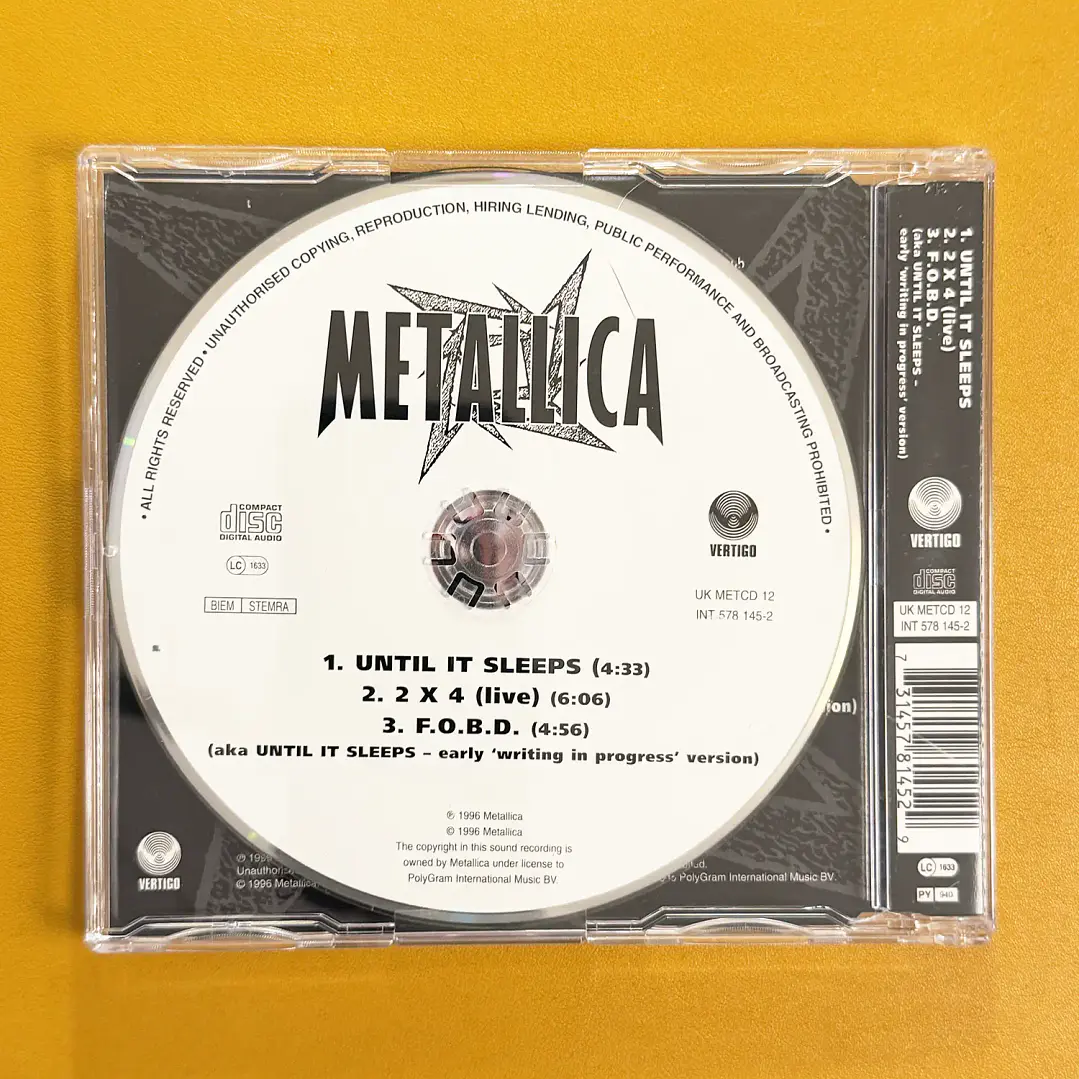Metallica - Until it Sleeps (CD1) 2
