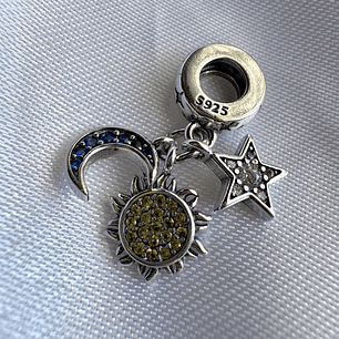 Charms Sol, estrella y luna 