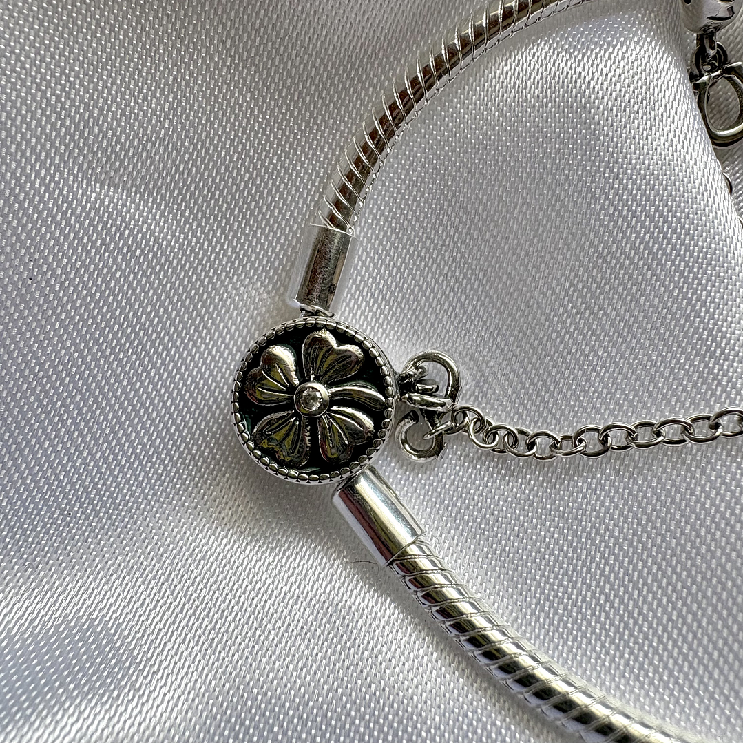 Pulsera broche flor 2