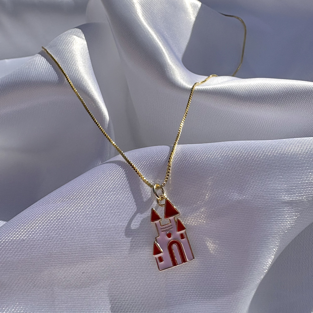 Cadena con castillo disney  1