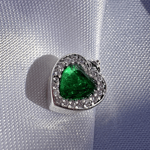Charms Corazón verde 