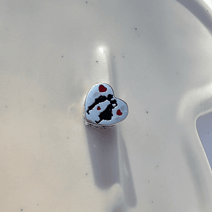 Charms Corazón beso de amor 