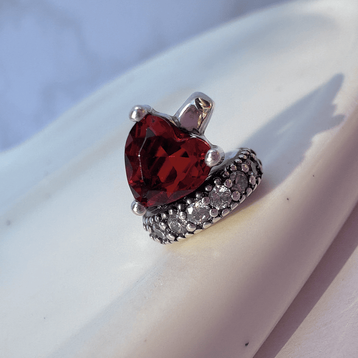 Charms Corazón rojo 1