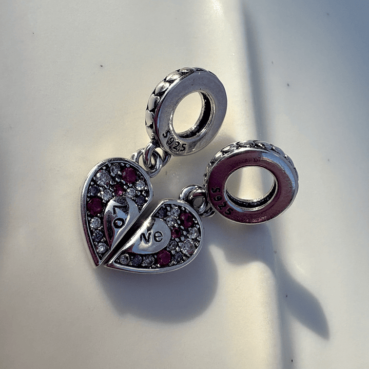 Charms corazón Madre e Hija 3