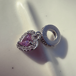 Charms Corazón Rosado
