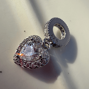 Charms Corazón blanco