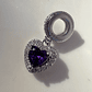 Charms Corazón Morado - Miniatura 2